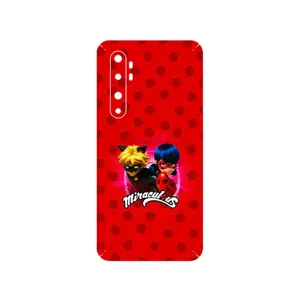 MAHOOT Ladybug and Cat Noir Cover Sticker for Xiaomi Mi Note 10 Lite