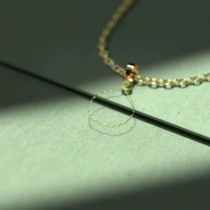 گردنبند طلا 18 عیار زنانه مدوپد مدل هندسی کد SS2-1-1162