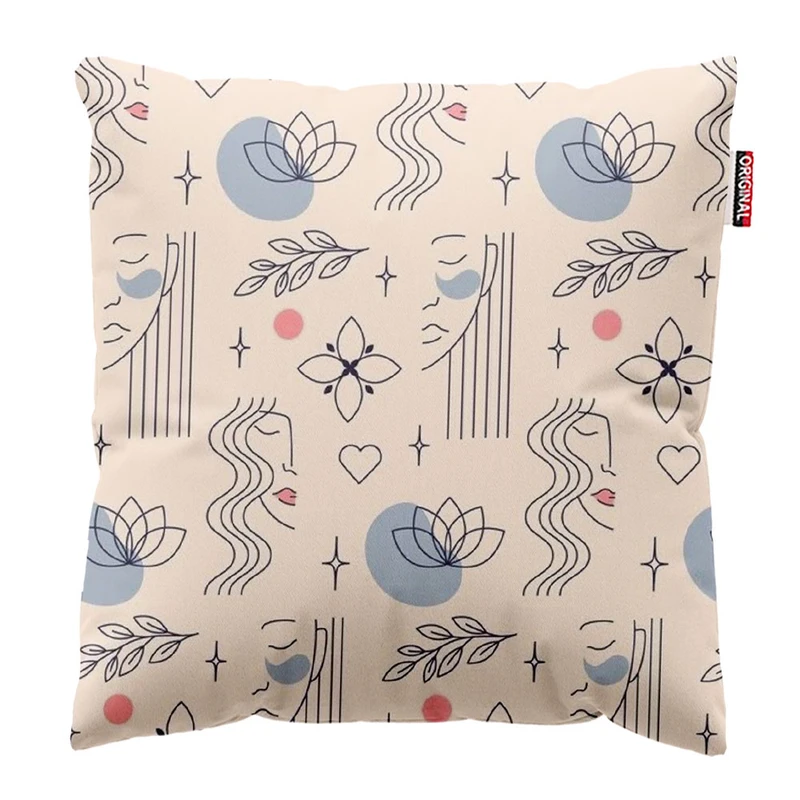 کوسن پاد آفرین طرح گل کد 3013 سایز 30*30 سانتی متر