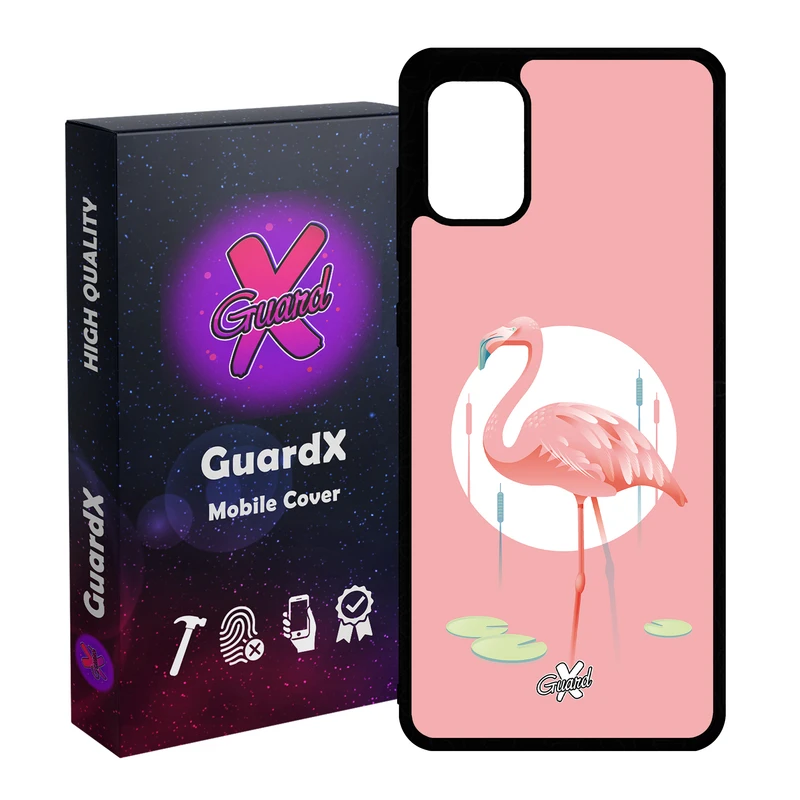 کاور گارد ایکس طرح Flamingo مدل Glass10084 مناسب برای گوشی موبایل سامسونگ Galaxy A31