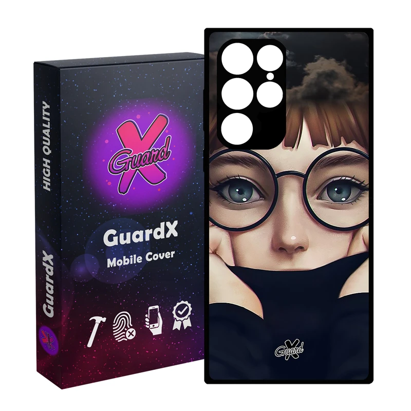 کاور گارد ایکس طرح Girl مدل Glass10040 مناسب برای گوشی موبایل سامسونگ Galaxy S23 Ultra