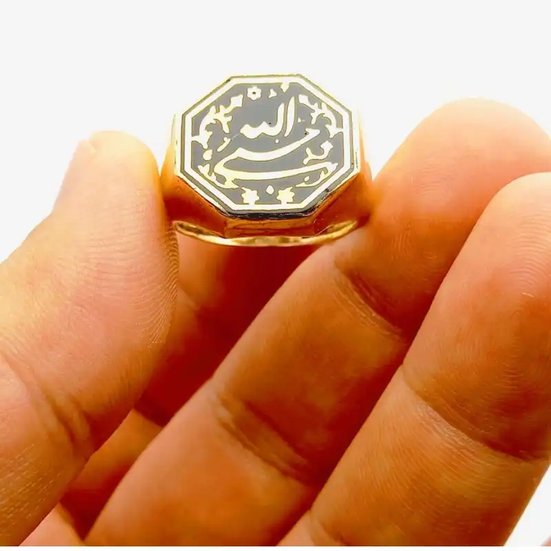 انگشتر مردانه مدل حسبی الله 6659