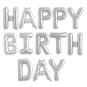 بادکنک فویلی سورتک مدل Happy BirthDay پلاس کد STF1010 بسته 13 عددی