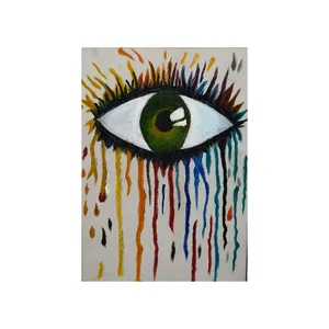 تابلو نقاشی اکریلیک طرح چشم و اشک