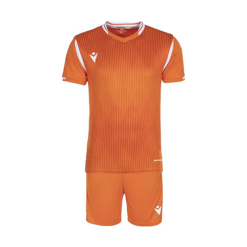 ست پیراهن و شورت ورزشی مردانه مکرون مدل فارست رنگ نارنجی