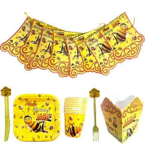 مجموعه 58 عددی تم تولد مستر تم طرح زنبور