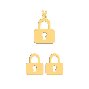 نیم ست طلا 18 عیار زنانه فرشته مدل قفل  WHSLZ-000533