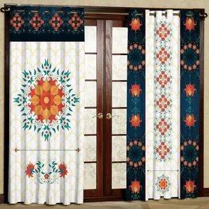 پرده مدل هازان پانچی کد 4607a سایز 140x200 سانتی متر