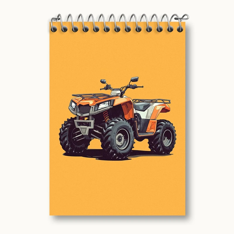 دفتر یادداشت 50 برگ خندالو مدل موتور چهار چرخ کد 37087