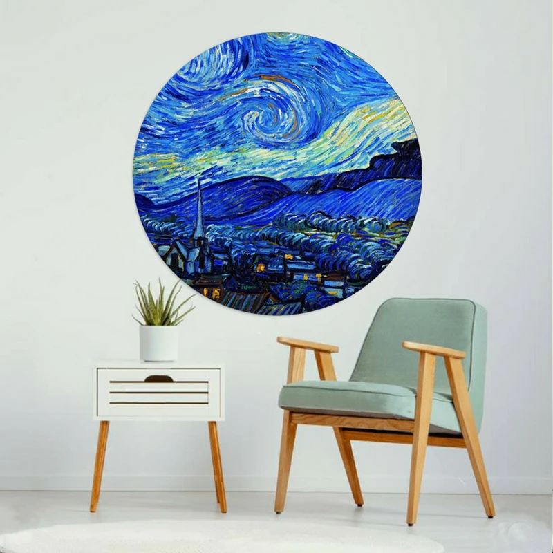 پوستر طرح نقاشی ونگوک مدل شب پر ستاره کد AR31199