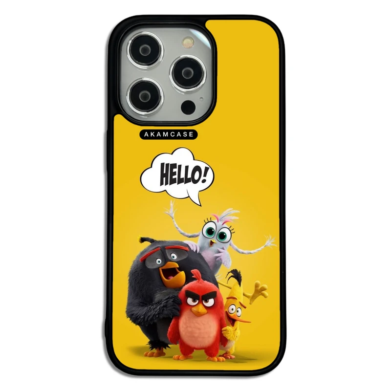 کاور آکام مدل AMC-WA14PRO-ANGRY BIRDS17 مناسب برای گوشی موبایل اپل iPhone 14 Pro