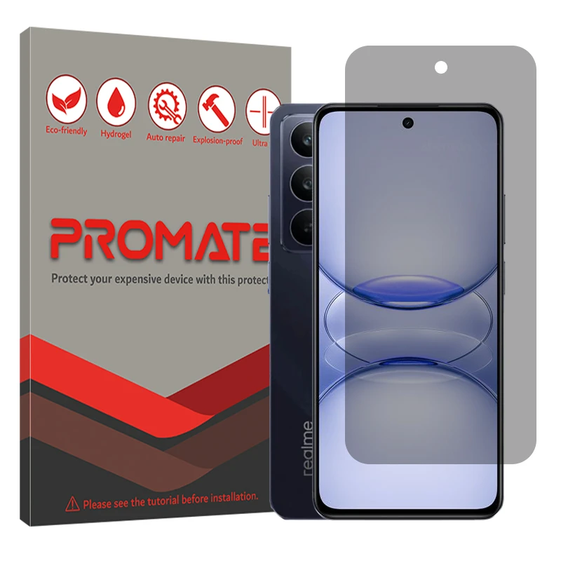 محافظ صفحه نمایش حریم شخصی پرومیت مدل هیدروژلی مناسب برای گوشی موبایل ریلمی C75x