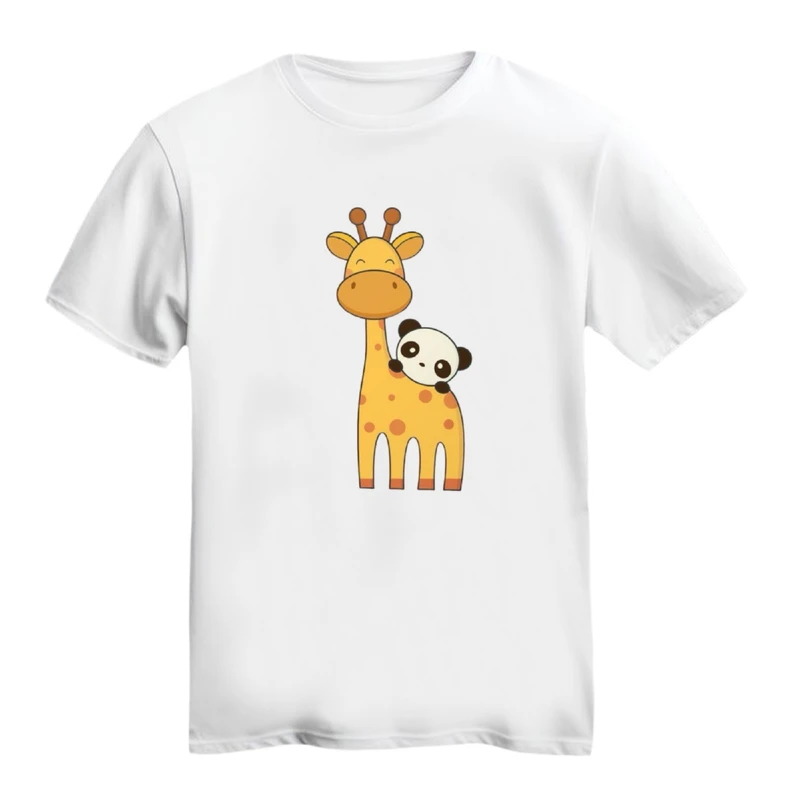 تی شرت آستین کوتاه زنانه مدل زرافه کد ۱