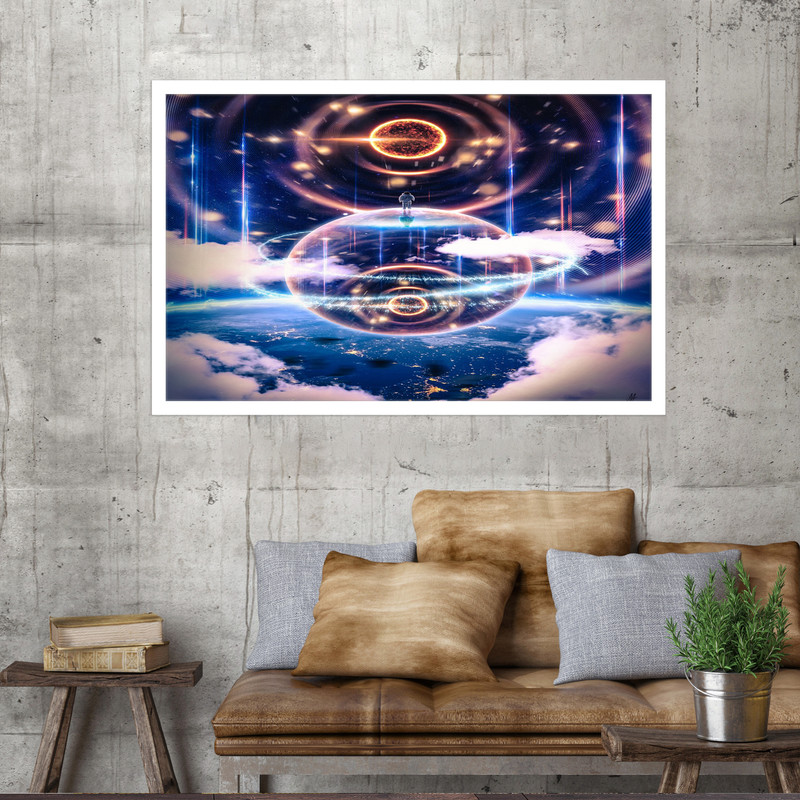 تابلو نوری بکلیت طرح فضانورد مدل W-MO1701