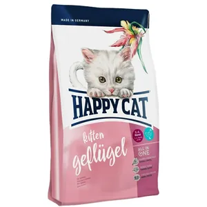 غذای خشک گربه هپی کت مدل Kitten Poultry وزن ۱۴۰۰ گرم