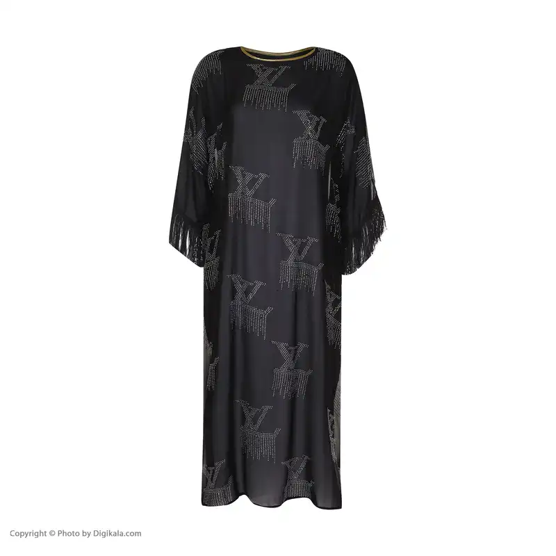 ست 3 تکه لباس زنانه مدل حریر نگین دار