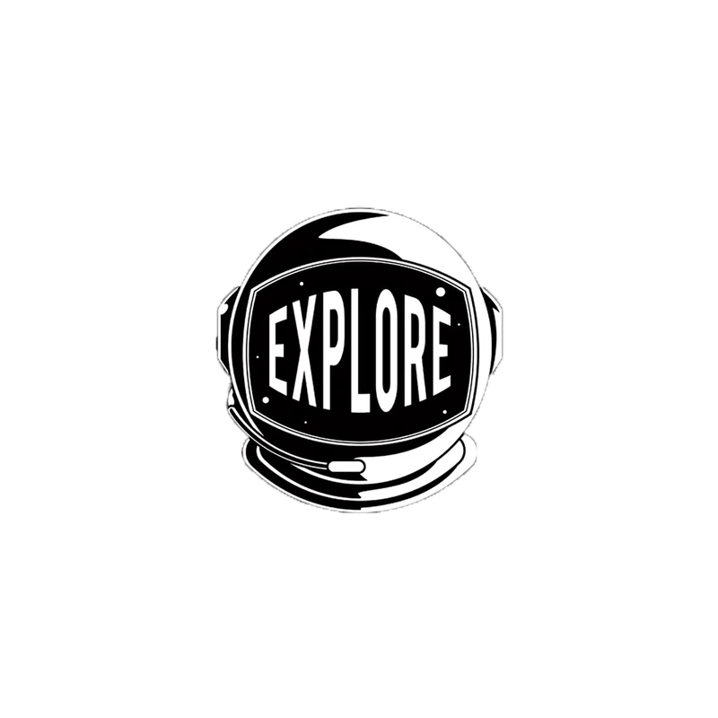 استیکر لپ تاپ طرح Explore کد 198