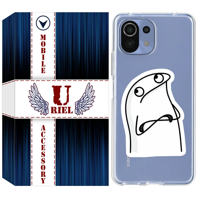 کاور ژله ای یوریل قاب مدل Clear کد 80 طرح کلافه مناسب برای گوشی موبایل شیائومی Mi 11 Lite / 11 Lite 5G NE