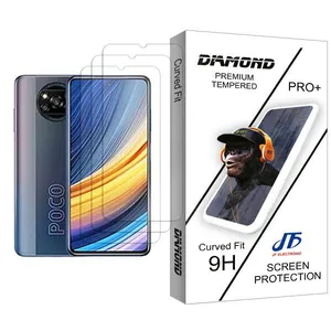 JF Diamond Glass MIX003 Screen Protector For Xiaomi Poco X3 Pro Pack Of 3