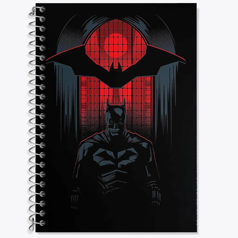 دفتر زبان 50 برگ خندالو مدل سه خط طرح بتمن Batman کد 25823