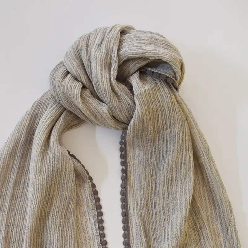 شال زنانه مدل گندمی دور سکه‌ای کد 06