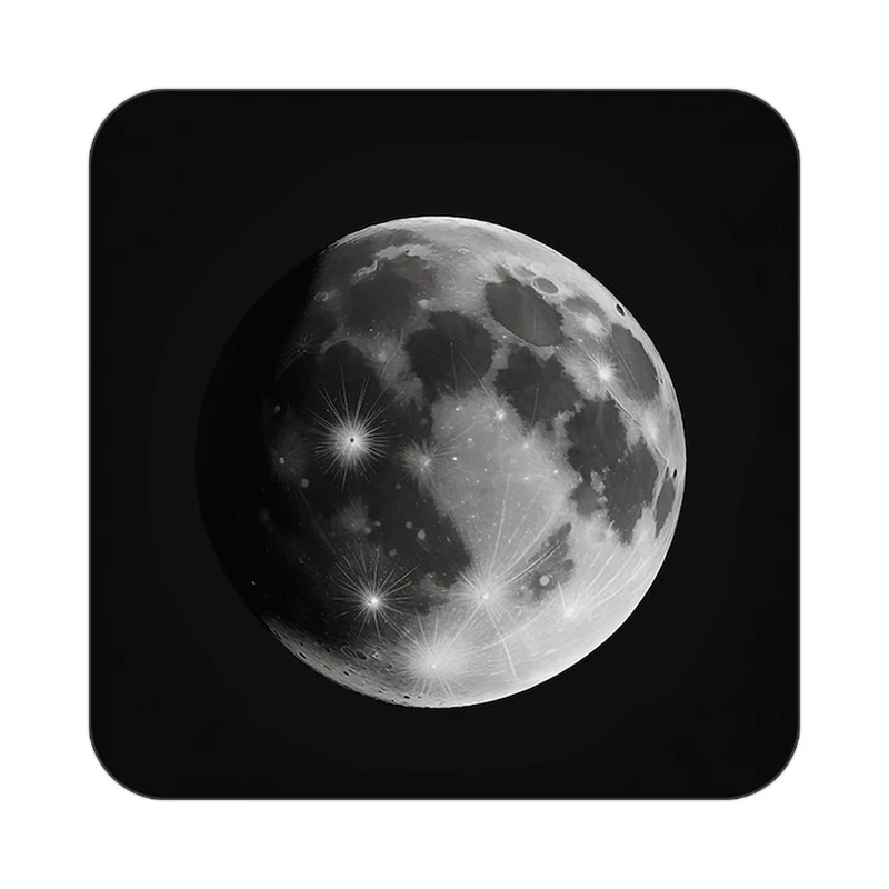 زیر لیوانی کاکتی طرح ماه و ستاره مدل mp52982