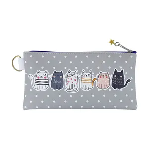 کیف لوازم آرایش زنانه  طرح پیشی مدل flat-04