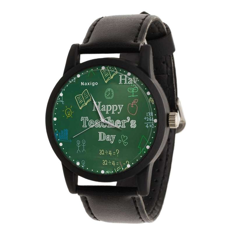 ساعت مچی عقربه ای ناکسیگو مدل Happy Teacher Day کد LF12348 ساعت مچی عقربه ای ناکسیگو مدل Happy Teacher Day کد LF12348