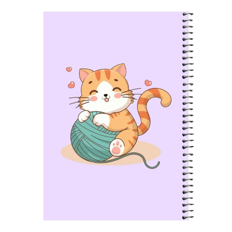 دفتر مشق 80 برگ اس جی مدل گربه و گوشی 