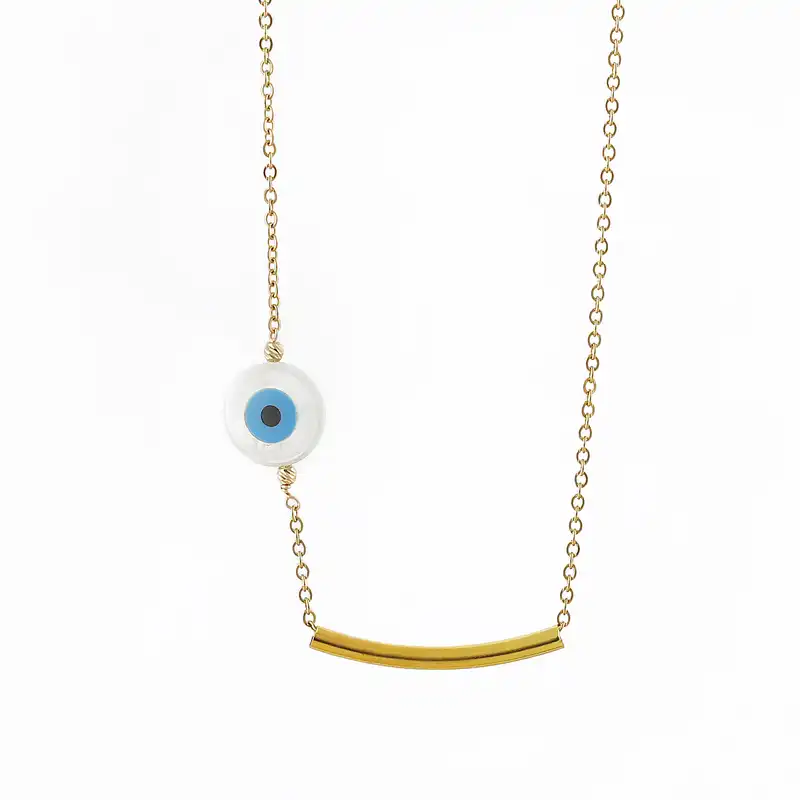 گردنبند طلا 18 عیار زنانه مدل NMN5454