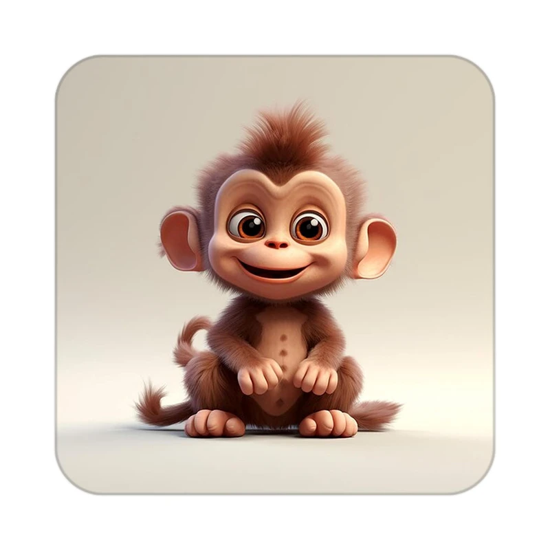 زیر لیوانی کاکتی طرح حیوانات کارتونی مدل mp27901