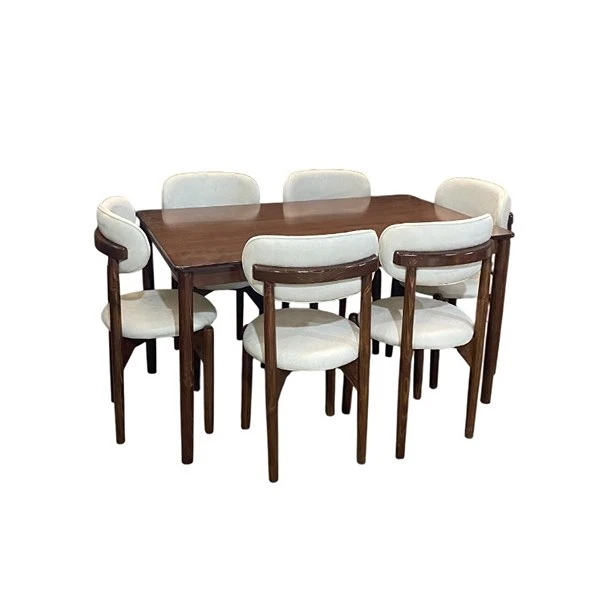 میز و صندلی ناهارخوری شش نفره گالری آدرینو مدرن مدل نوبل