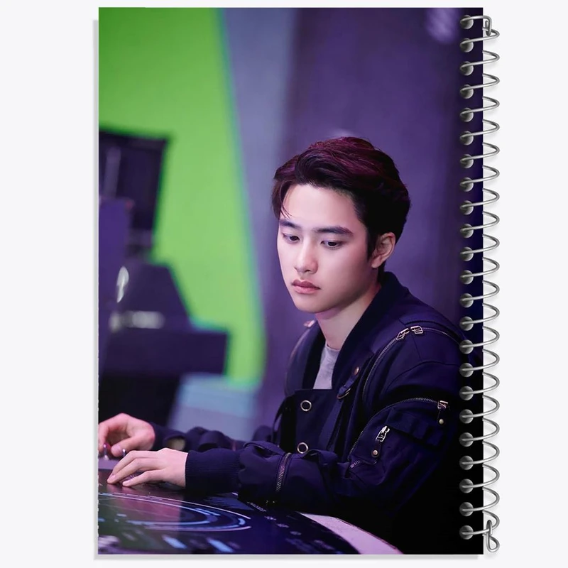 دفتر مشق 100 برگ خندالو طرح کیونگسو گروه اکسو EXO کد 16819