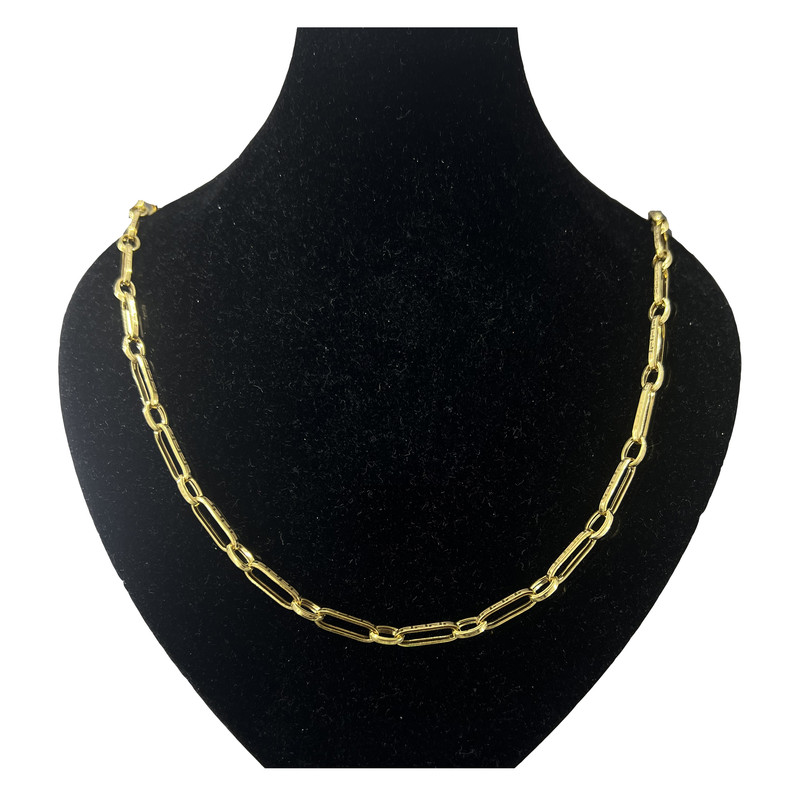 زنجیر ورساچی طلا 18 عیار مردانه دوست خوب مدل DK984