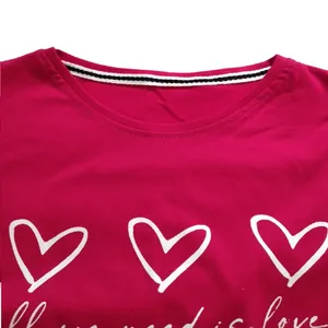 کراپ آستین کوتاه زنانه مدل قلب 00