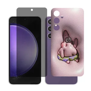 Glass Together model Privacy Screen Protector Suitable for Samsung Galaxy S23 FE Mobile Phone with Back cover sticker