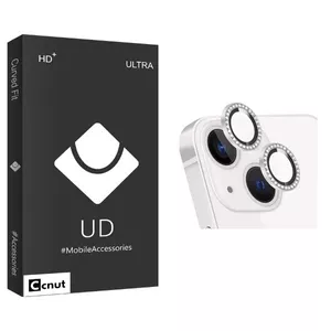 محافظ لنز دوربین کوکونات مدل UDB رینگی نگین دار مناسب برای گوشی موبایل اپل iPhone 14 / 14 Plus