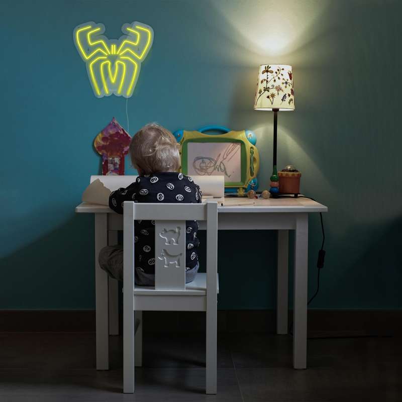 چراغ دیواری نئون دیزاین طرح Spider-GL_YL
