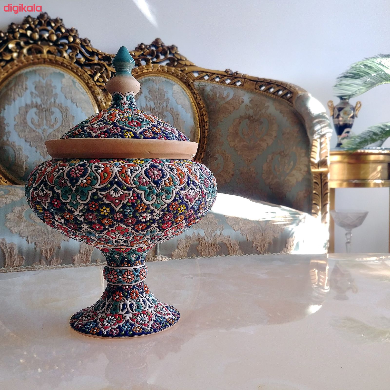 شکلات خوری مینا کاری سفالی کدs09 main 1 1