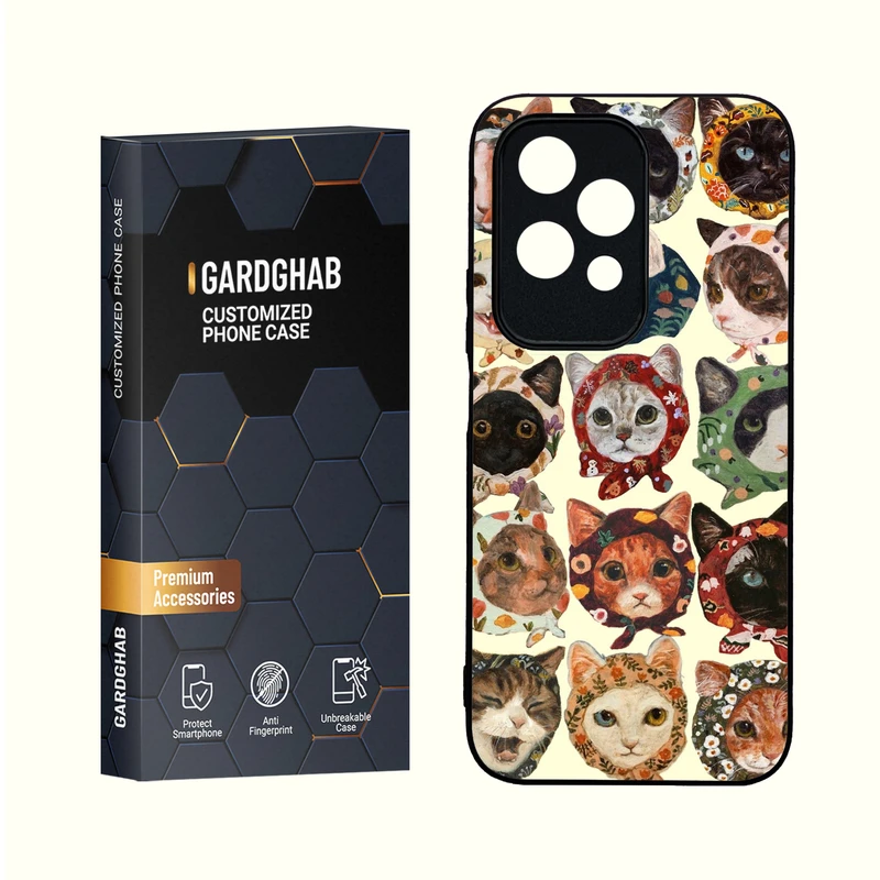 کاور گارد قاب مدل دور ژله ای  گلس فانتزی مناسب برای گوشی انر Honor 200Lite 5G