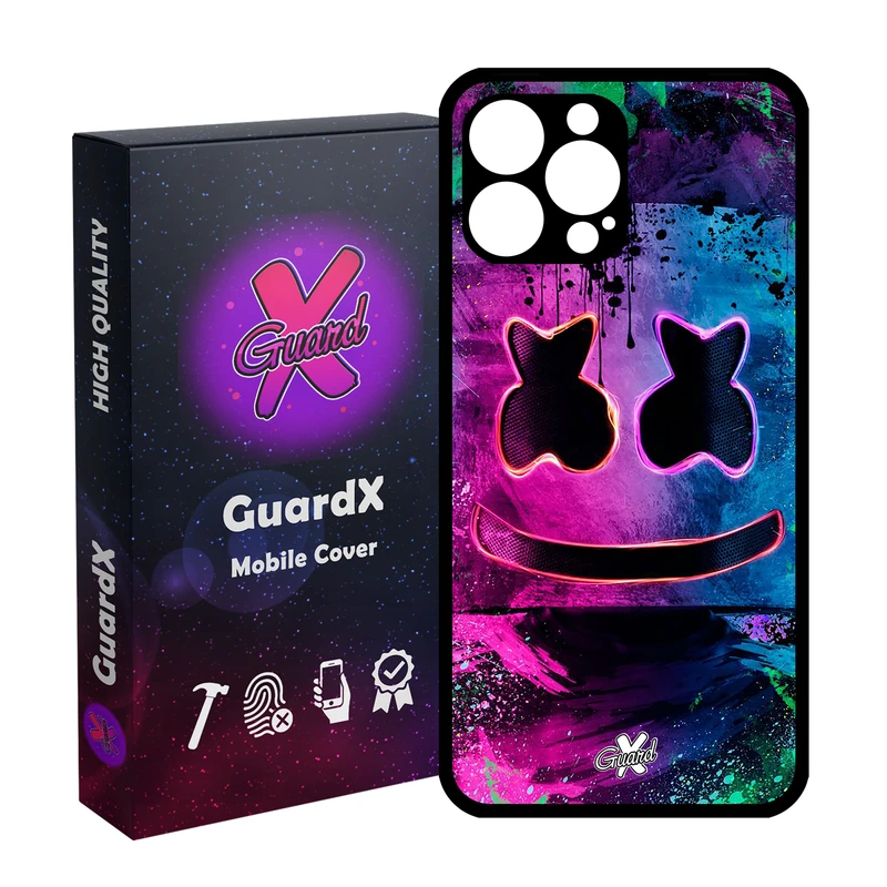 کاور گارد ایکس طرح Marshmello مدل Glass10028 مناسب برای گوشی موبایل اپل iPhone 14 Pro Max