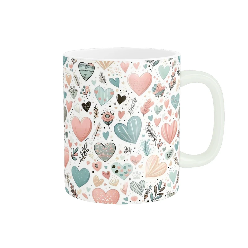 ماگ پاد آفرین طرح قلب کد 5868