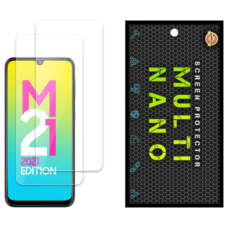 محافظ صفحه نمایش مولتی نانو مدل X-S2N مناسب برای گوشی موبایل سامسونگ Galaxy M21 2021 بسته دو عددی
