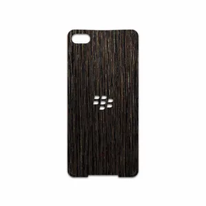MAHOOT Dark-Gold-Stripes-Wood Cover Sticker for BlackBerry Z30