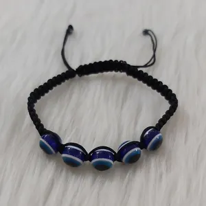 دستبند دخترانه مدل آسانسوری طرح چشم زخم کد chzkh110