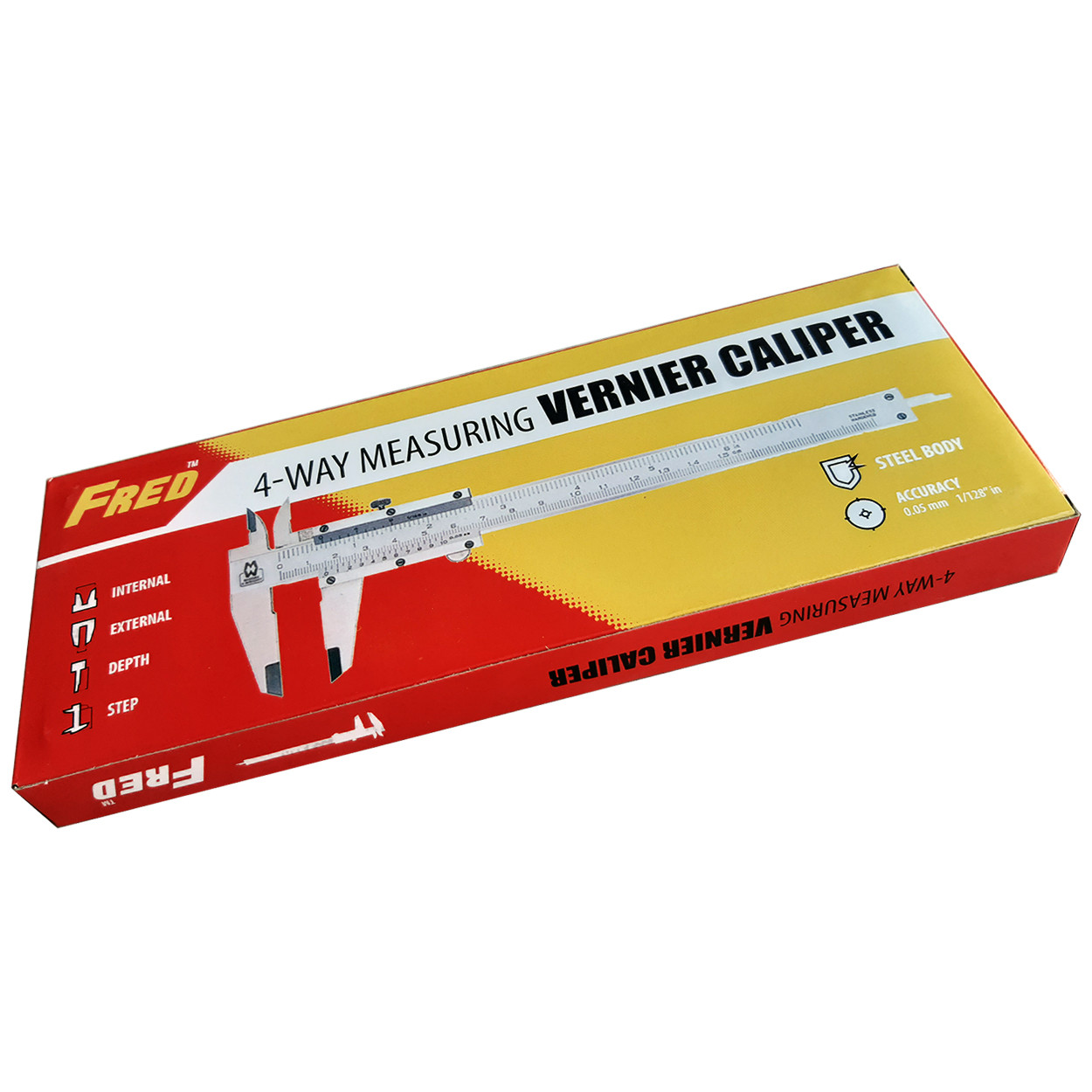 کولیس فرد مدل AT-0160 گستره 150-0 میلی متر کولیس فرد مدل AT-0160 گستره 150-0 میلی متر