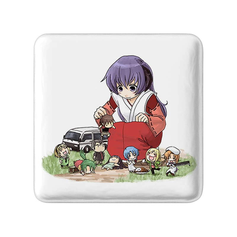 مگنت خندالو طرح انیمه وقتی انها گریه میکنند انیمه هیگوراشی وقتی اشک می ریزد  مدل مربعی کد 18143