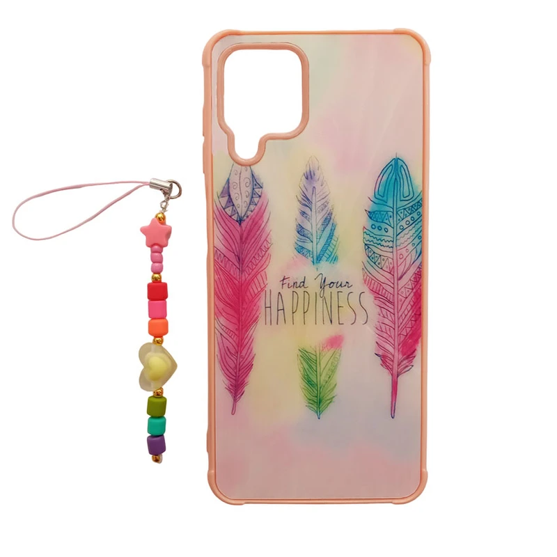 کاور طرح لیزری مدل دریم کد A10156 مناسب برای گوشی موبایل سامسونگ Galaxy A22 4G به همراه بند آویز