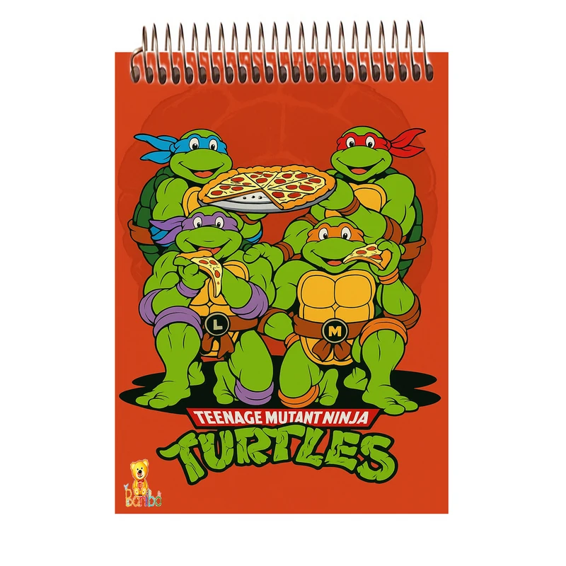 دفتر شطرنجی 100 برگ بانیبو مدل لاک پشت های نینجا کد 1111