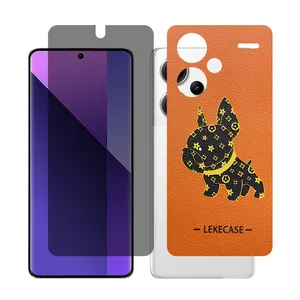 Glass Together model privacy Screen Protector Suitable for Xiaomi Redmi Note 13 Pro Plus Mobile Phone with Back cover sticker